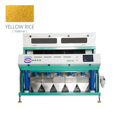 3.5TPH οπτική κίτρινη μηχανή διαλογέων χρώματος ρυζιού με 320 υδατοπτώσεις
